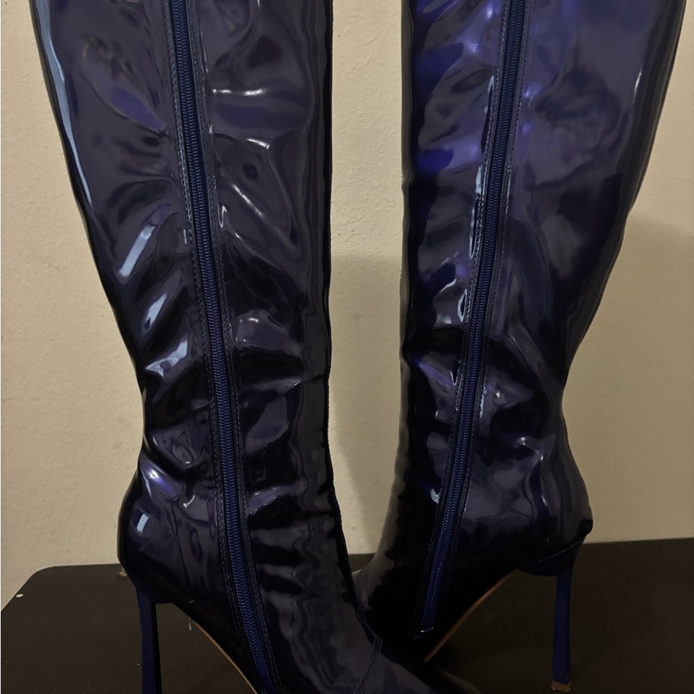 Stylish Purple Knee-High Women's Boots